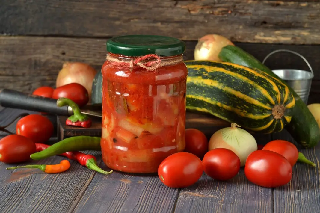 Лечо из перца с кабачками